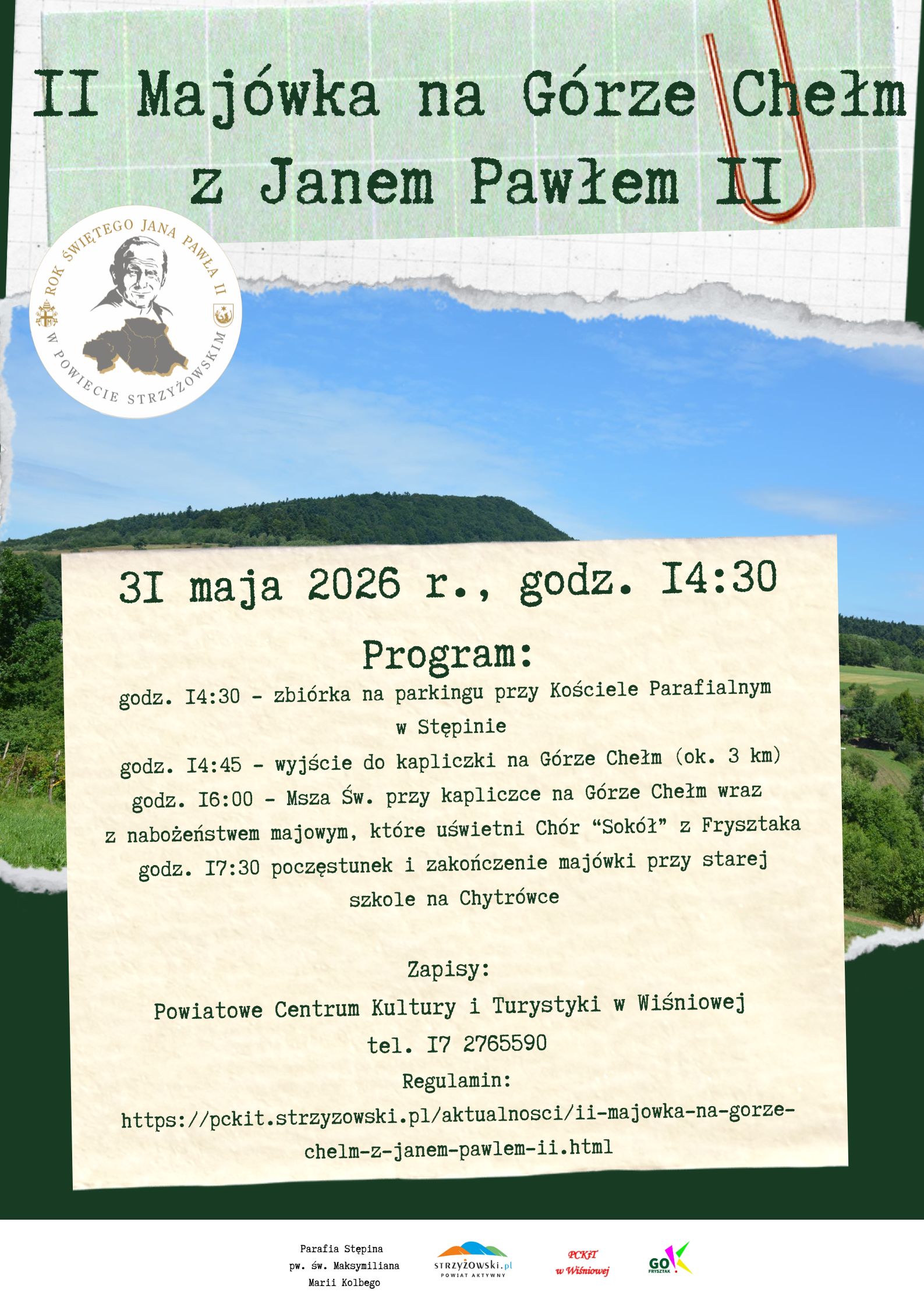 Plakat Maj&oacute;wki na&nbsp;G&oacute;rze Chełm 
